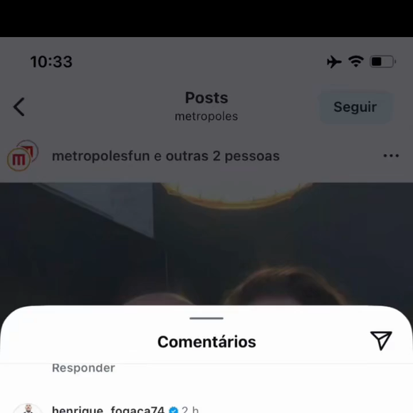 Henrique Fogaça detonou: ‘Falta de assunto, hein? P*ta que pariu, que bosta… A postagem completamente mentirosa e tendenciosa, para ter likes. Cômico esse jornalismo barato’
