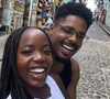 Breno Ferreira, o André de 'Vale Tudo', com a namorada, Clara Moneke a Leona de 'Dona de Mim'