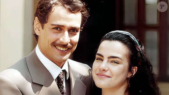 Giuliana (Ana Paula Rósio) e Marco Antônio (Marcello Antony) se casaram na novela 'Terra Nostra' e têm uma filha, Aninha