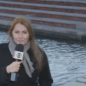 Ilze Scamparini mostrou-se desconfortável após brincadeira de William Bonner sobre o telhado onde grava matérias para a Globo