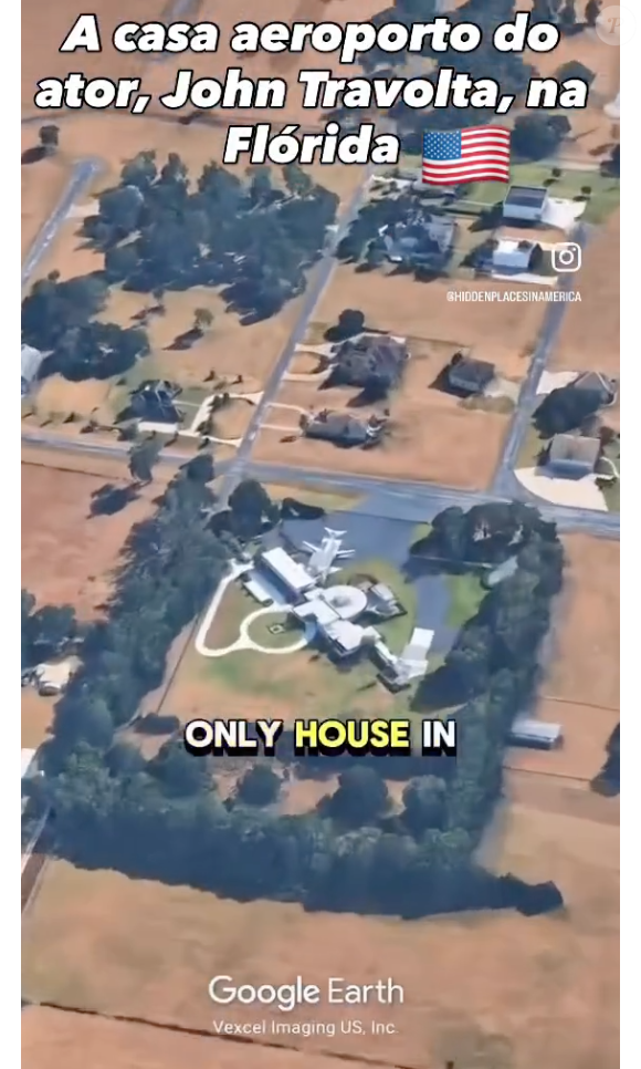 Tanto John Travolta quanto seus vizinhos contam com aviões particulares em suas propriedades