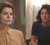 Maria de Fátima (Bella Campos) descobre sobre Leonardo e chantageia Odete (Debora Bloch)