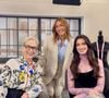 O encontro entre Sasha Meneghel, Anne Hathaway e Meryl Streep aconteceu durante a press tour do novo filme, que chega aos cinemas em 2026 trazendo uma nova fase da revista Runway