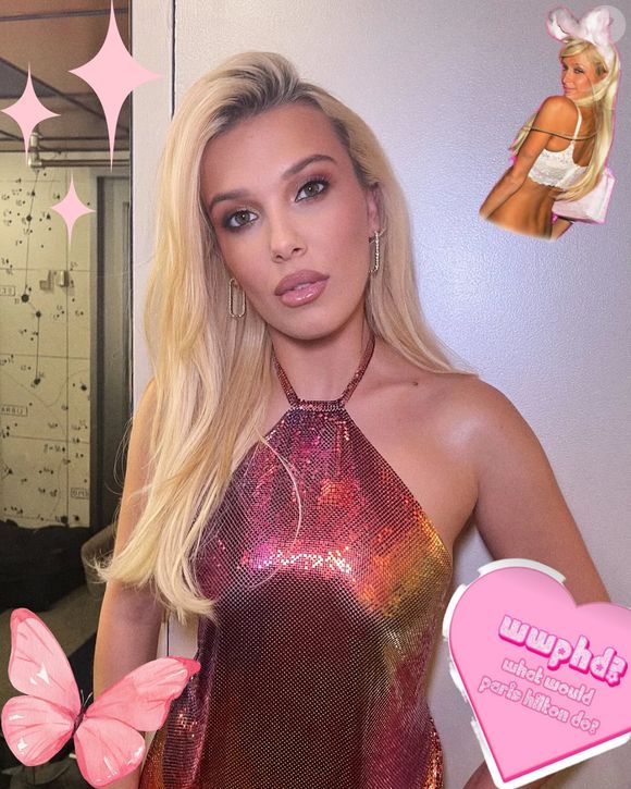 Millie Bobby Brown também teve cabelos loiros bem longos