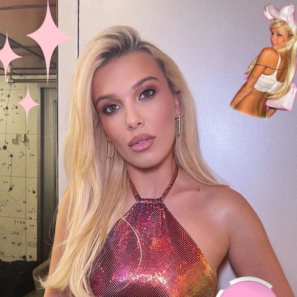 Millie Bobby Brown também teve cabelos loiros bem longos