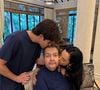 Faustão apareceu em uma cadeira de rodas e recebeu o carinho dos filhos, exceto João Guilherme Silva, que não apareceu nas imagens