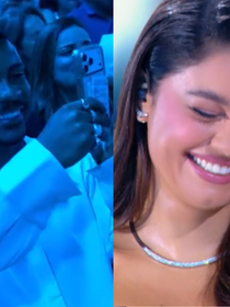 Gerluce chegou no horário! Sophie Charlotte canta com Roberto Carlos na Globo e reação fofa de Xamã derrete a web: 'Fofos'