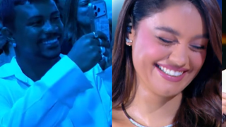 Gerluce chegou no horário! Sophie Charlotte canta com Roberto Carlos na Globo e reação fofa de Xamã derrete a web: 'Fofos'