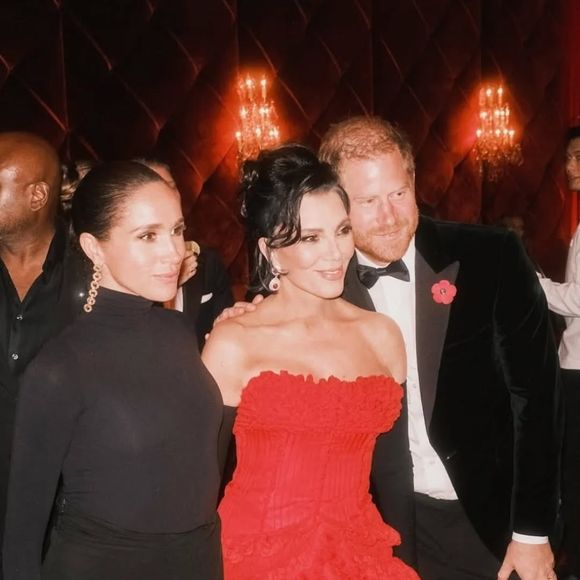 Meghan Markle e Príncipe Harry marcaram presença no aniversário de 70 anos de Kris Jenner em novembro deste ano