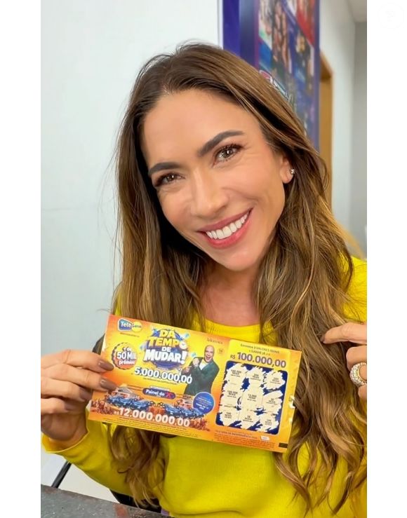 Patricia Abravanel fez post publicitário da Telesena após virem à tona mensagens comprometedoras do marido, Fábio Faria