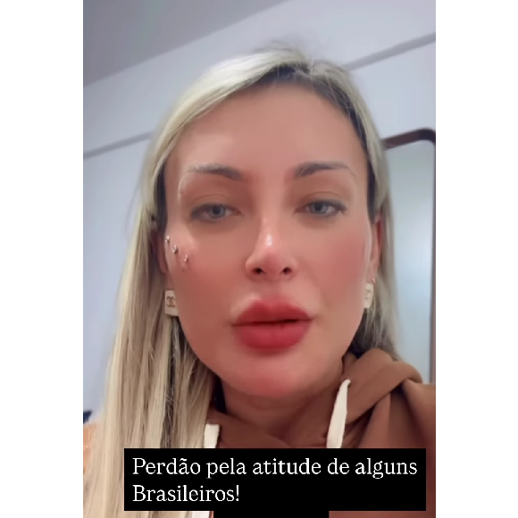 Andressa Urach fez um vídeo em seu perfil no Instagram, falando sobre Donald Trump e as taxas.