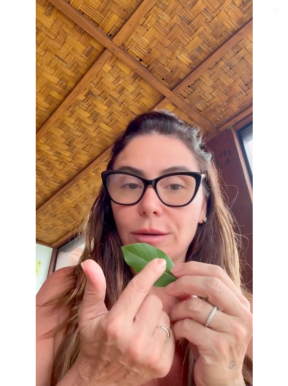 Giovanna Antonelli usa uma folha de louro fresca para atrair prosperidade e sucesso para o seu ano