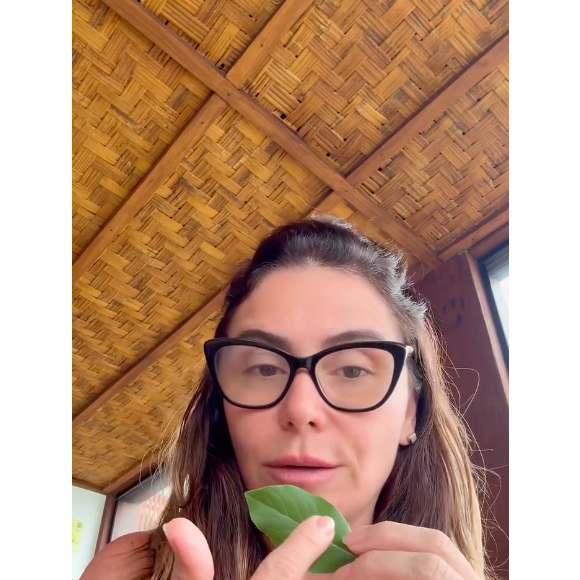 Giovanna Antonelli usa uma folha de louro fresca para atrair prosperidade e sucesso para o seu ano