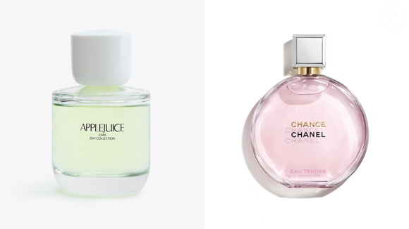 Apple Juice (Zara) - 90 ml | R$ 149,00 - leve, frutado e fresco, com destaque para maçã e flores. Ele costuma ser comparado ao Chance Eau Tendre, da Chanel, conhecido pela feminilidade delicada