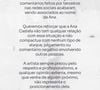 Ana Castela compartilhou um comunicado em sua rede social sobre a crítica que a amiga fez a Virgínia