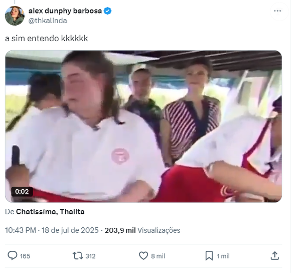 Nas respostas, o usuário ‘alex dunphy barbosa’ ressuscitou o vídeo em questão, extraído de uma prova da segunda temporada do reality show culinário, em 2015
