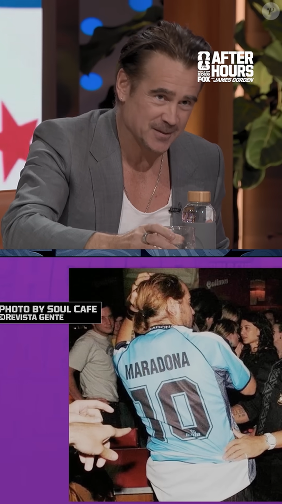 Segundo relato de Colin Farrell no programa 'After Hours', o encontro com Diego Maradona aconteceu durante uma pausa nas gravações de "Miami Vice", quando o ator viajou com o pai para conhecer Buenos Aires