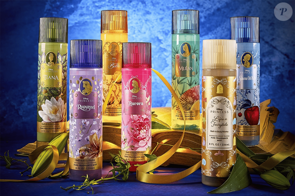 Coleção Disney Princess Collection aposta em fragrâncias inspiradas em Aurora, Bela, Mulan, Rapunzel, Branca de Neve e Tiana