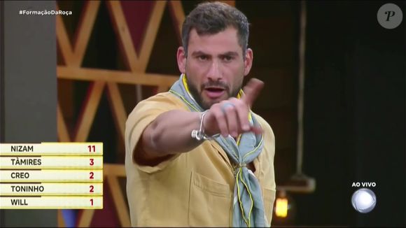 Nizam foi o mais votado pela casa em 'A Fazenda 17' e deve ser o próximo eliminado