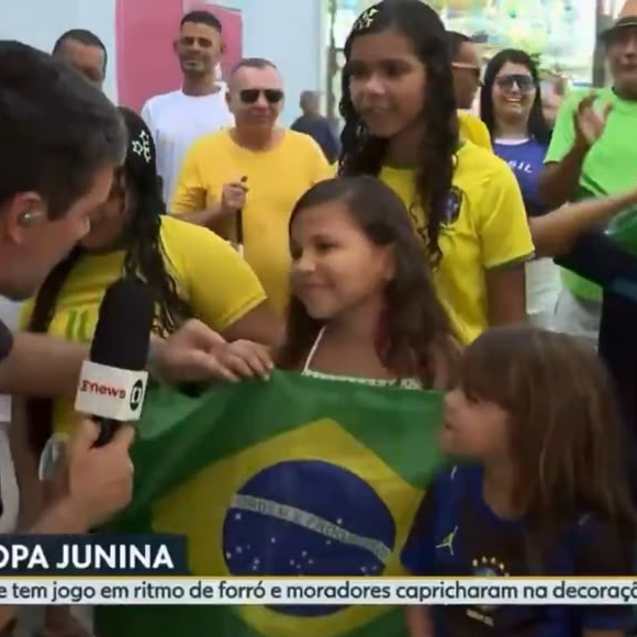 Às vésperas de Brasil x Escócia, uma menina chamou Neymar de 'cai-cai' em entrevista ao vivo e provocou uma onda de reações nas redes sociais
