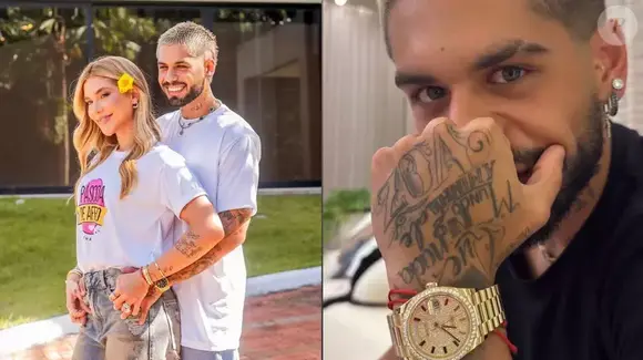 Zé Felipe foi presenteado por Virgínia com um Rolex avaliado em R$ 944 mil, feito em ouro 18 quilates.
