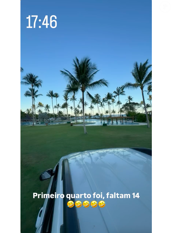 Além de piscina privativa, sauna e até quadras de tênis, Virgínia Fonseca poderá desfrutar de uma praia privativa de mais de 1 quilômetro