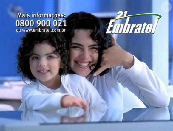 Ana Paula Arósio protagonizou uma campanha de telefonia.