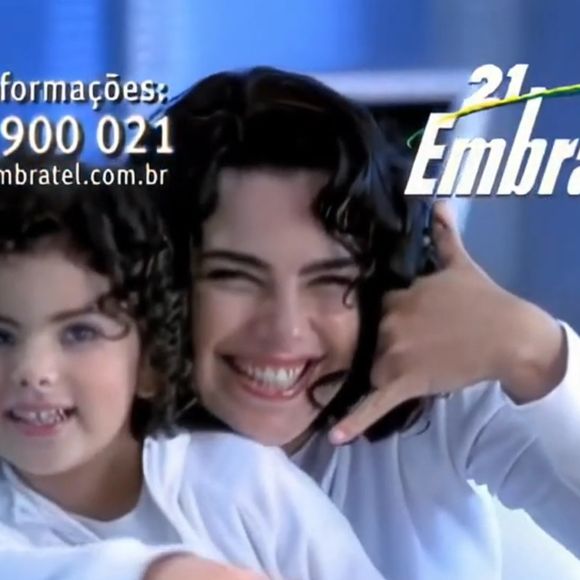 Ana Paula Arósio protagonizou uma campanha de telefonia.