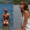 Sasha Meneghel atualiza clique de topless e fio-dental e volume do bumbum da filha de Xuxa agita a web: 'Foto da bunda na parede'
