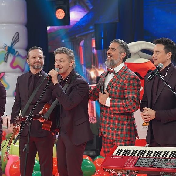 Lucas Lima no especial de natal do programa ‘Caldeirão com Mion’
