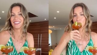 É saudável, excelente para o verão e te livra do metanol: esse drink de framboesa com manjericão e limão é o favorito de Gisele Bündchen - e não leva álcool