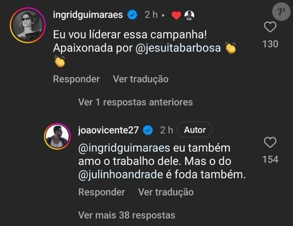 Gafe viral: Ingrid Guimarães confunde Julio Andrade com Jesuíta Barbosa e vira meme nas redes sociais