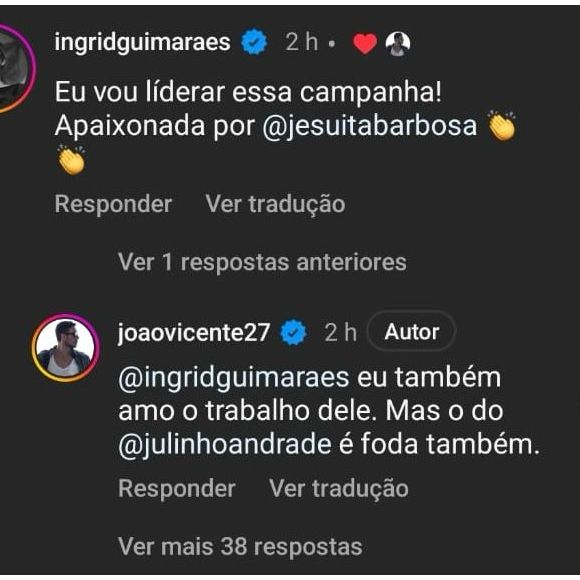 Gafe viral: Ingrid Guimarães confunde Julio Andrade com Jesuíta Barbosa e vira meme nas redes sociais