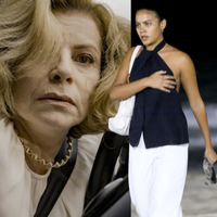 Quem mata Odete Roitman? Bella Campos é flagrada na praia de Copacabana enterrando objeto suspeito na reta final das gravações de 'Vale Tudo'; fotos