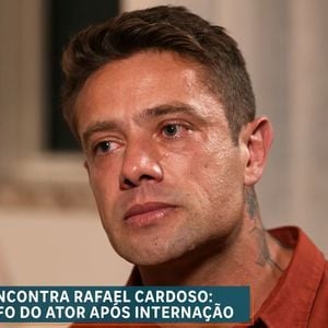 Rafael Cardoso chorou ao falar sobre seu vício em drogas e álcool