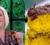 Aprendi no 'Mais Você' essa receita de bolo de cenoura fitness de liquidificador sem glúten, sem açúcar e sem lactose - e com recheio de chocolate!