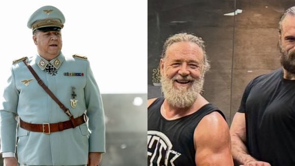 O novo e impressionante corpo de Russell Crowe aos 62 anos: após chegar aos 126 kg por filme, ator de 'Gladiador' reduz álcool na dieta, treina com campeão de wrestling e impressiona por músculos