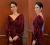 Classuda! Esposa de William Bonner, Natasha Dantas aposta em vestido de veludo vinho para prestigiar o maridão no Emmy Internacional 2025