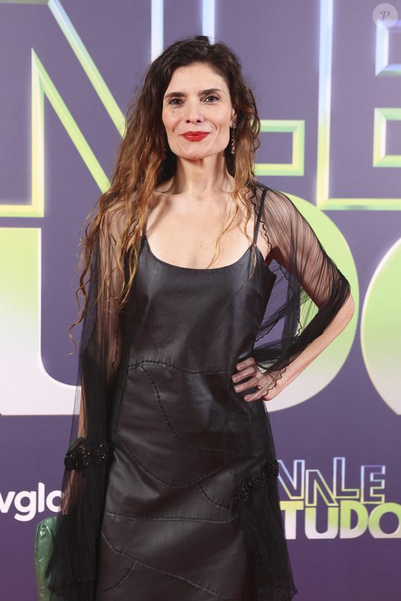 Arieta Corrêa na festa de lançamento da novela Vale Tudo
