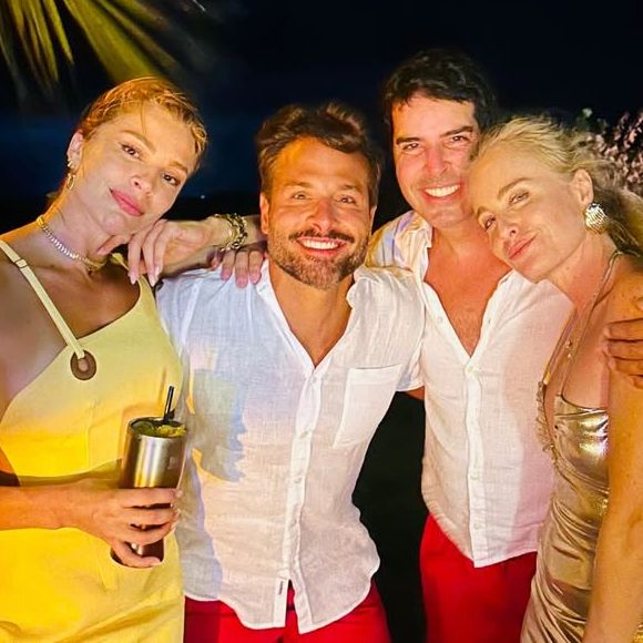 Grazi Massafera passou o Réveillon no mesmo destino de Angélica e Luciano Huck