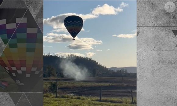 O piloto conseguiu fazer o balão descer