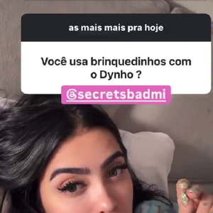 MC Mirella detalha uso de brinquedos sexuais com o marido Dynho Alves.