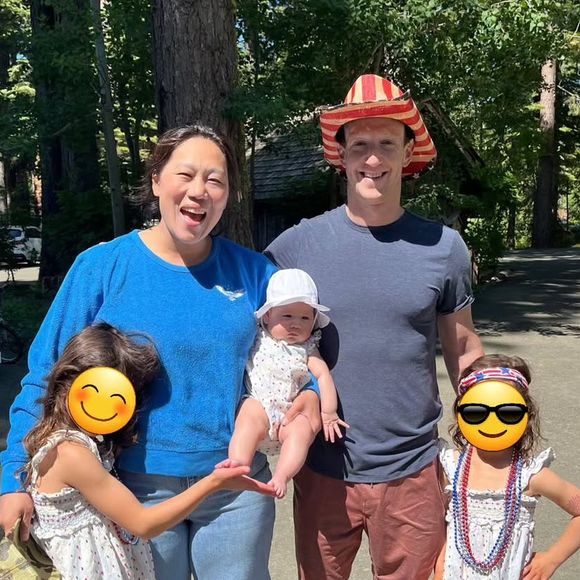 Mark Zuckerberg e sua esposa Priscilla Chan têm três filhas: Maxima, August e Aurelia