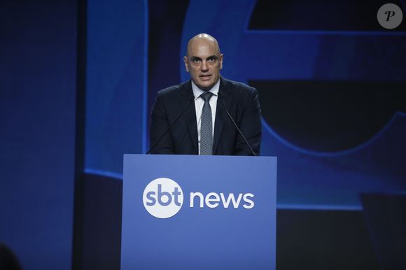 Alexandre de Moraes, do Supremo Tribunal Federal (STF), marcou presença no lançamento do SBT News