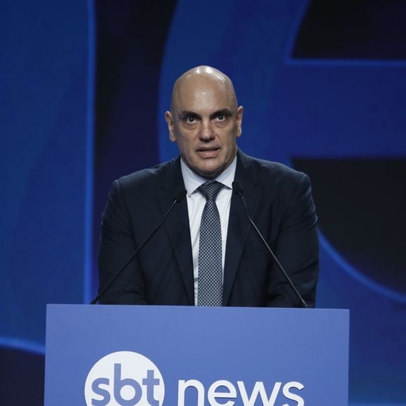 Alexandre de Moraes, do Supremo Tribunal Federal (STF), marcou presença no lançamento do SBT News
