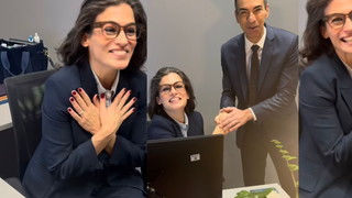 Novo âncora do 'JN', César Tralli ganha presente carinhoso de Renata Vasconcellos em estreia - e detalhe na surpresa prova conexão dos dois