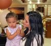Grávida pela segunda vez, Bruna Biancardi festejou aniversário com a filha, Mavie, de 1 ano