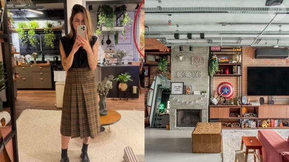 Apartamento de Mari Palma conta com legos, coleções ligadas ao universo geek e pop, fotografias de família e diversos itens que fazem parte de sua vida.