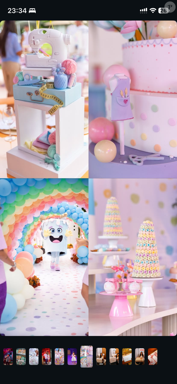 A decoração contará com balões importados da Itália, reforçando o caráter internacional da festa, segundo o jornalista Felipeh Campos e reproduzidas pelo portal Leo Dias