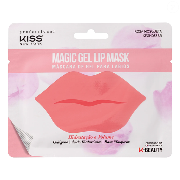 A Máscara para Lábios Magic Gel, da Kiss New York, ajuda a hidratar profundamente os lábios, deixando a superfície uniforme para receber batons e glosses com acabamento impecável